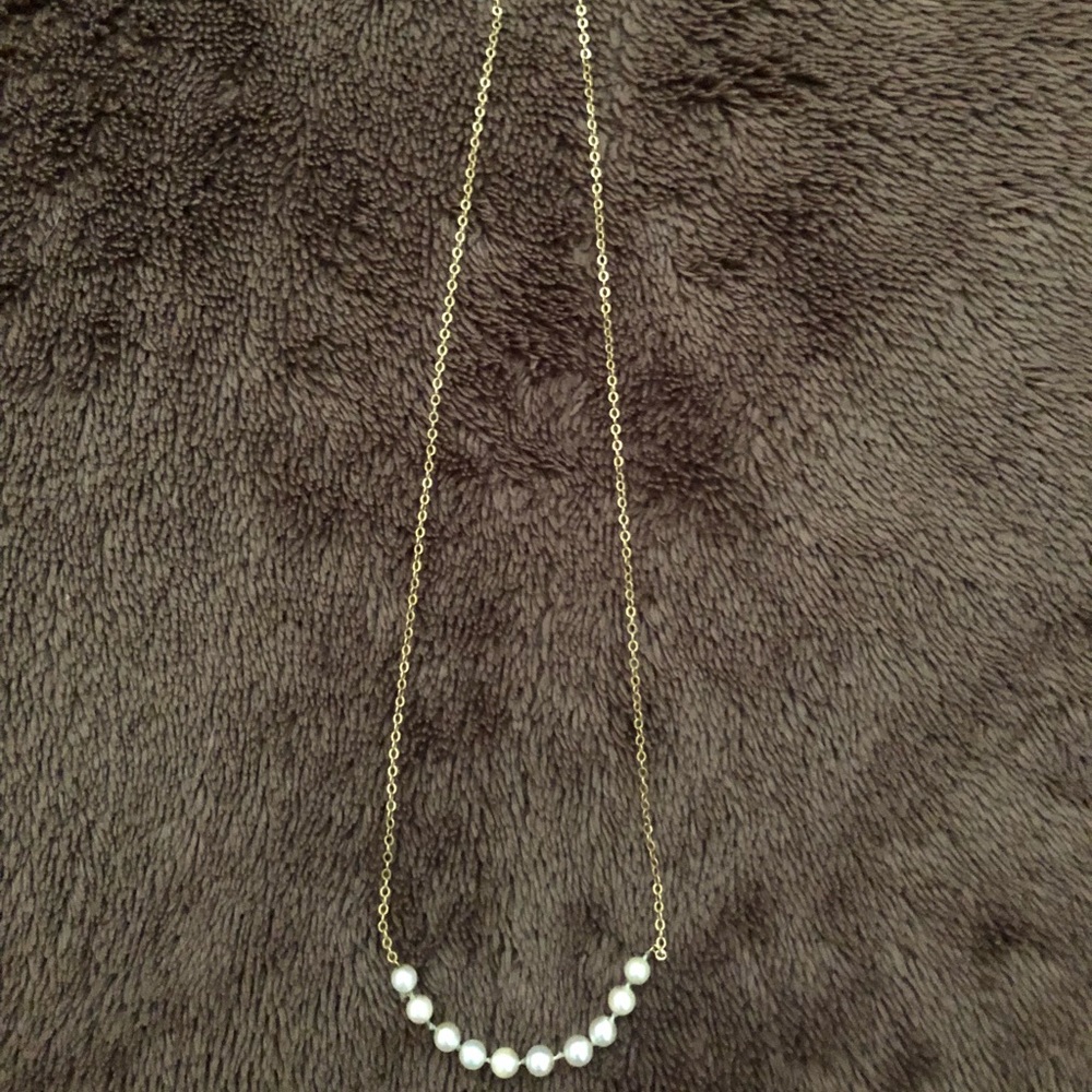 14k gold and Pearl Necklace